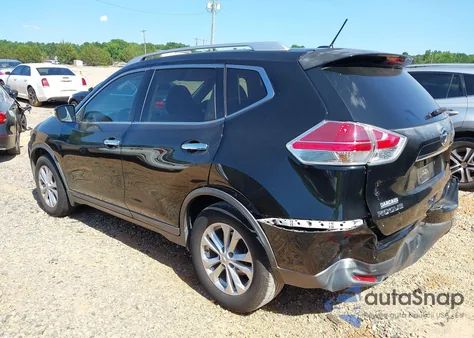 2015 Nissan Rogue Sv из США, поврежденный, VIN KNMAT2MV3FP572869